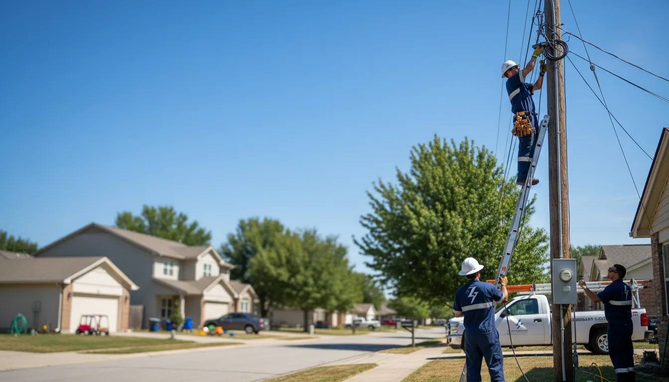 Residential electrician providing installation services in Hollister, FL